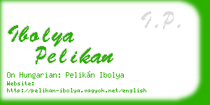 ibolya pelikan business card